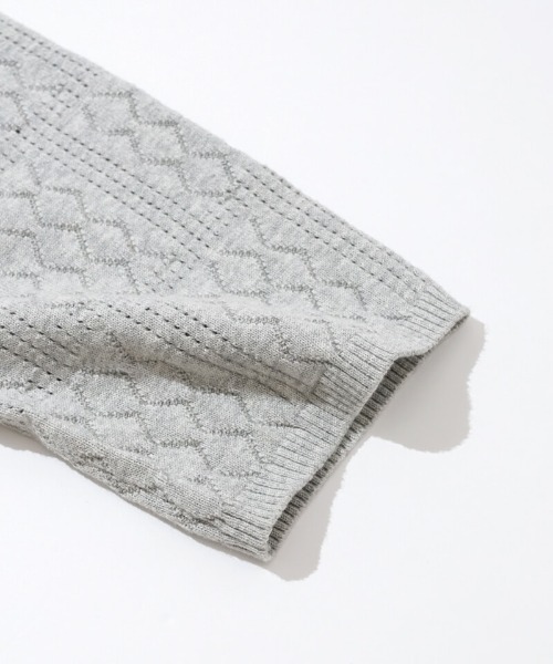 flower（フラワー）の「レーシーポロトップ（ポロシャツ・レディース・アイボリー/グレー・FREE）」の12枚目の写真