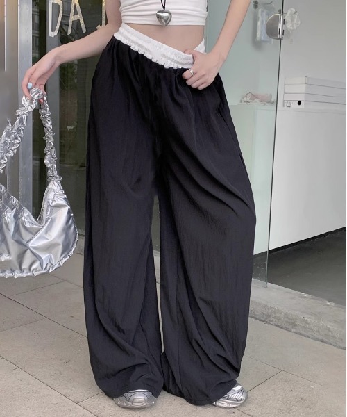 セール】Y2K スウェットワイドパンツ ルームウェアパンツ【普段着でも