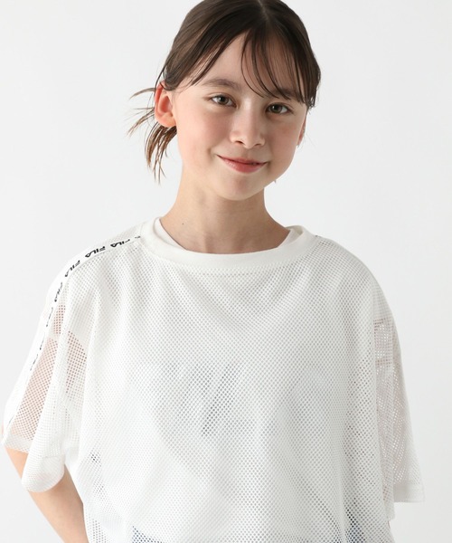 GLOBAL WORK(グローバルワーク)の「FILAコラボ/メッシュセット/309348(Tシャツ/カットソー・キッズ・ブラック×ブラック/ブルー/ミント/ホワイト・130cm/140cm/150cm/160cm)」の2枚目の写真