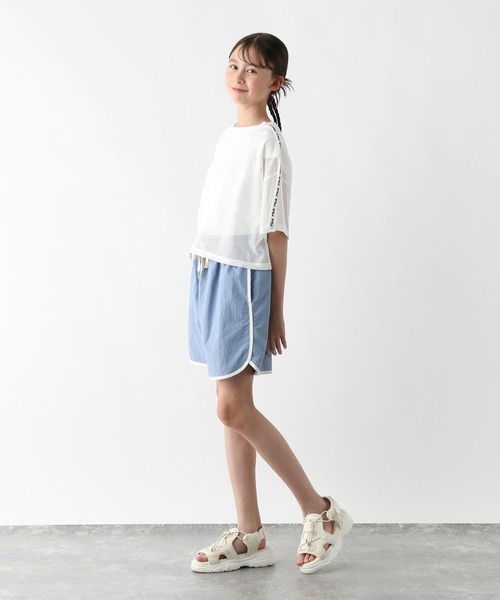 GLOBAL WORK(グローバルワーク)の「FILAコラボ/メッシュセット/309348(Tシャツ/カットソー・キッズ・ブラック×ブラック/ブルー/ミント/ホワイト・130cm/140cm/150cm/160cm)」の17枚目の写真