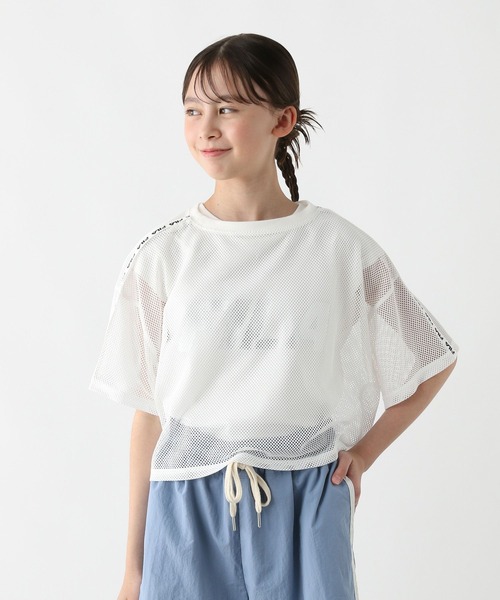 GLOBAL WORK(グローバルワーク)の「FILAコラボ/メッシュセット/309348(Tシャツ/カットソー・キッズ・ブラック×ブラック/ブルー/ミント/ホワイト・130cm/140cm/150cm/160cm)」の19枚目の写真