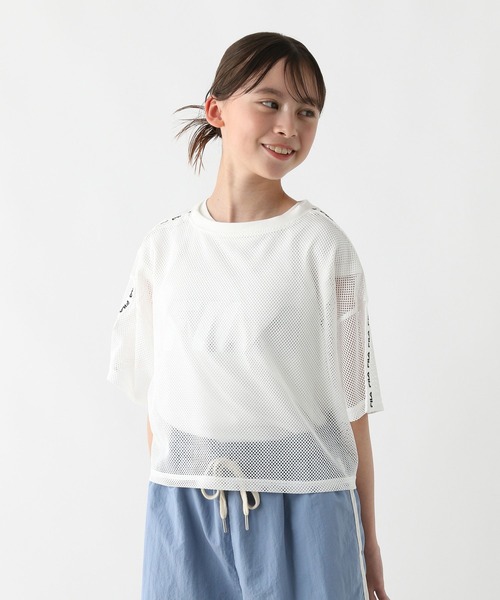 GLOBAL WORK(グローバルワーク)の「FILAコラボ/メッシュセット/309348(Tシャツ/カットソー・キッズ・ブラック×ブラック/ブルー/ミント/ホワイト・130cm/140cm/150cm/160cm)」の21枚目の写真