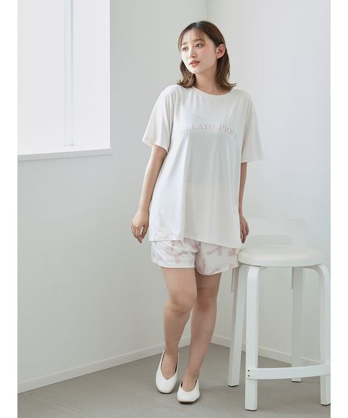 セール】【接触冷感】モチーフ4柄ワンポイントTシャツ&ショート