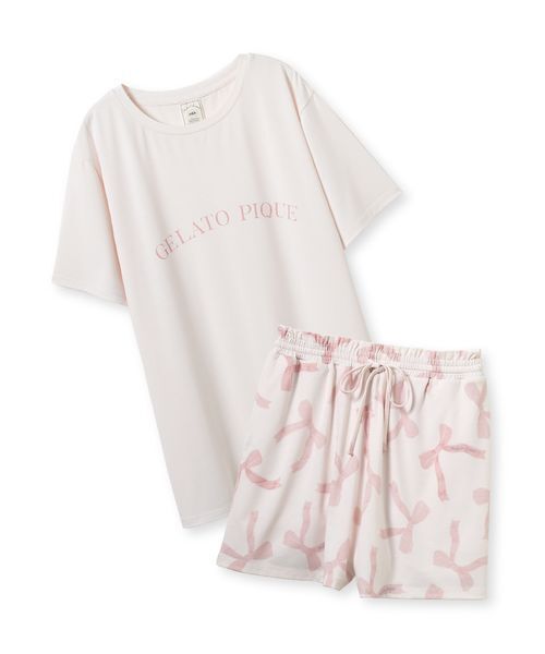 セール】【接触冷感】モチーフ4柄ワンポイントTシャツ&ショート
