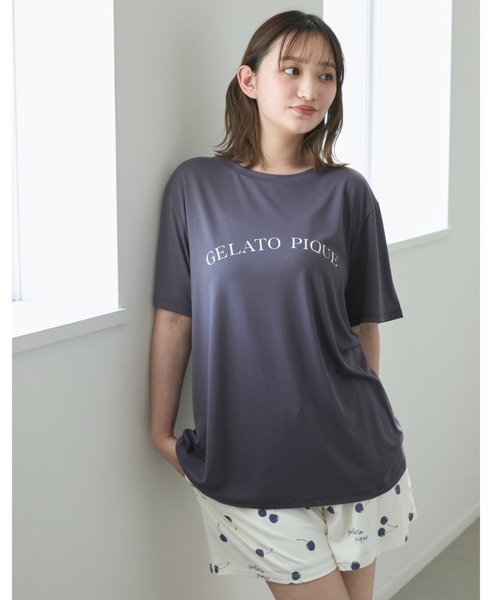ジェラートピケ⭐︎Tシャツ&ショートパンツセット セール】【接触冷感】モチーフ4柄ワンポイントTシャツ&ショート