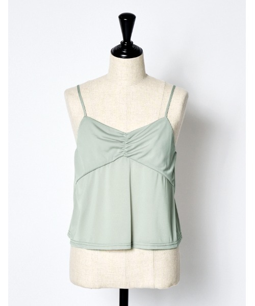 RUMCHE(ラムシェ)の「Dot Embroidery Sheer Tops / ドットエンブロイダリーシアーシャツ(その他トップス・レディース・ブラック/ライトグレー・FREE)」の10枚目の写真