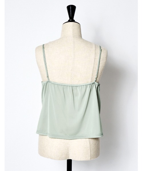RUMCHE(ラムシェ)の「Dot Embroidery Sheer Tops / ドットエンブロイダリーシアーシャツ(その他トップス・レディース・ブラック/ライトグレー・FREE)」の11枚目の写真