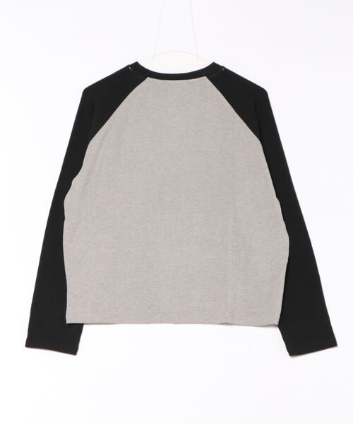 aimoha（アイモハ）の「ラグランスリーブ長袖Tシャツ（Tシャツ/カットソー・レディース・ネイビー/ブラック/グレー・FREE）」の4枚目の写真