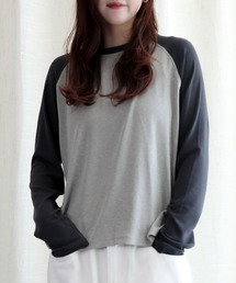 ラグランスリーブ長袖Tシャツ