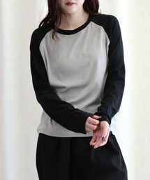 aimoha | ラグランスリーブ長袖Tシャツ(Tシャツ/カットソー)