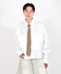 Chikashitsu +(`JVcvX)́yChikashitsu +zcotton cropped shirt / y`JVcvXzRbgNbvhVc(Vc/uEX)
