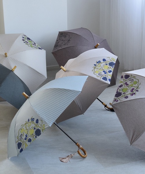 【新品未使用】ウタタネ　日傘　晴雨兼用　長傘　いぬハンドル　グレイッシュカーキ 浴衣通販 utatane - 日傘｜Yahoo!ショッピング