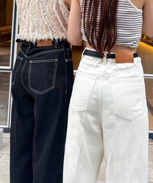 【Yuna企画】ハイウエストストレートデニムパンツ Yuna企画】ハイウエストストレートデニムパンツ（その他パンツ