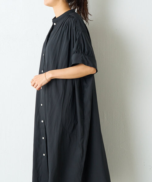 BEARDSLEY（ビアズリー）の「ギャザー割繊ワンピ（ワンピース・レディース・ベージュ/ブラック・FREE）」の10枚目の写真