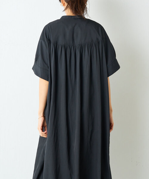 BEARDSLEY（ビアズリー）の「ギャザー割繊ワンピ（ワンピース・レディース・ベージュ/ブラック・FREE）」の11枚目の写真