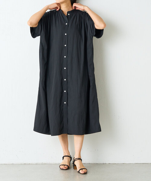 BEARDSLEY（ビアズリー）の「ギャザー割繊ワンピ（ワンピース・レディース・ベージュ/ブラック・FREE）」の19枚目の写真