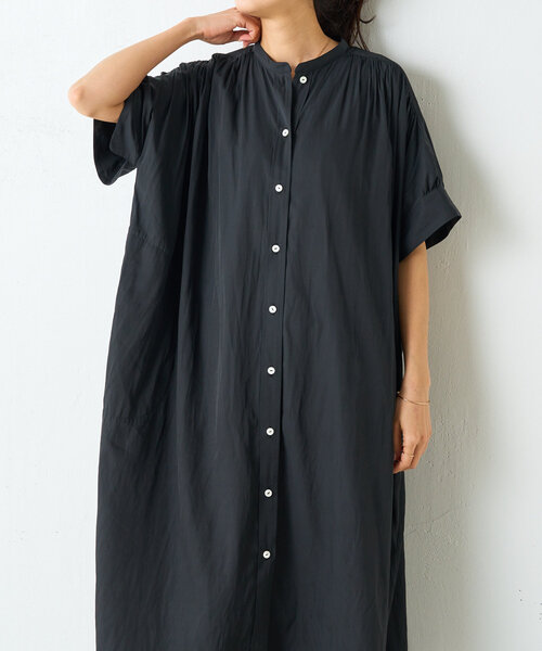 BEARDSLEY（ビアズリー）の「ギャザー割繊ワンピ（ワンピース・レディース・ベージュ/ブラック・FREE）」の20枚目の写真