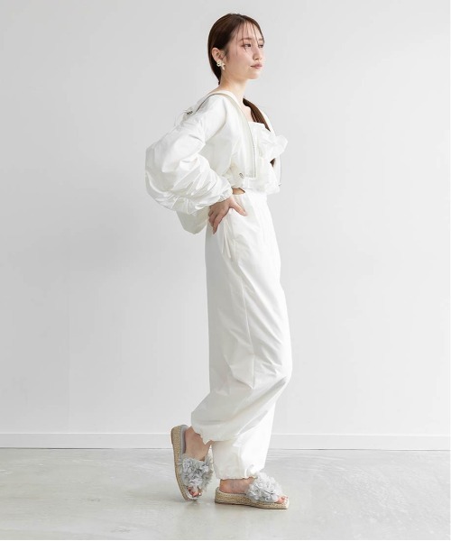 RANDA（ランダ）の「フードフリルマウンテンパーカー（マウンテンパーカー・レディース・ベージュ/ホワイト/ネイビー・FREE/FT）」の14枚目の写真