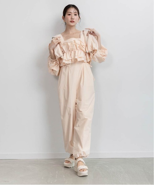 RANDA（ランダ）の「フードフリルマウンテンパーカー（マウンテンパーカー・レディース・ベージュ/ホワイト/ネイビー・FREE/FT）」の20枚目の写真