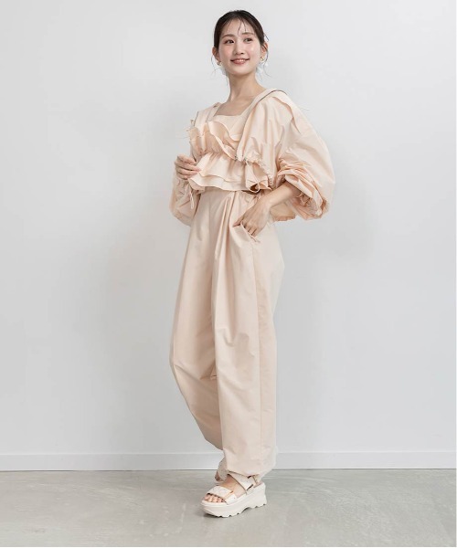 RANDA（ランダ）の「フードフリルマウンテンパーカー（マウンテンパーカー・レディース・ベージュ/ホワイト/ネイビー・FREE/FT）」の22枚目の写真