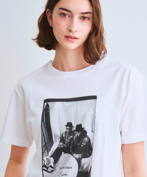 three dots(スリードッツ)の「【unisex】グラフィックTシャツ(Tシャツ/カットソー・レディース・ホワイト系その他/ホワイト系その他2/ホワイト系その他3・SMALL/MEDIUM/LARGE/X-SMALL)」の12枚目の写真