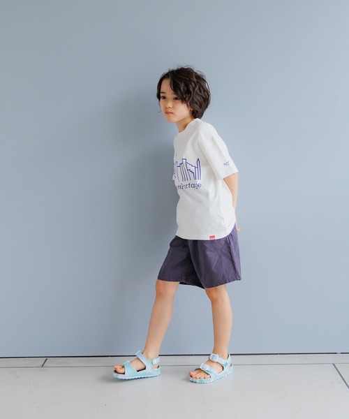 Manhattan Portage(マンハッタンポーテージ)の「【Manhattan Portage(マンハッタンポーテージ)】別注スカイラインロゴT(KIDS)(Tシャツ/カットソー・キッズ・オフホワイト/ブラック/オレンジ・110cm/130cm/150cm)」の7枚目の写真