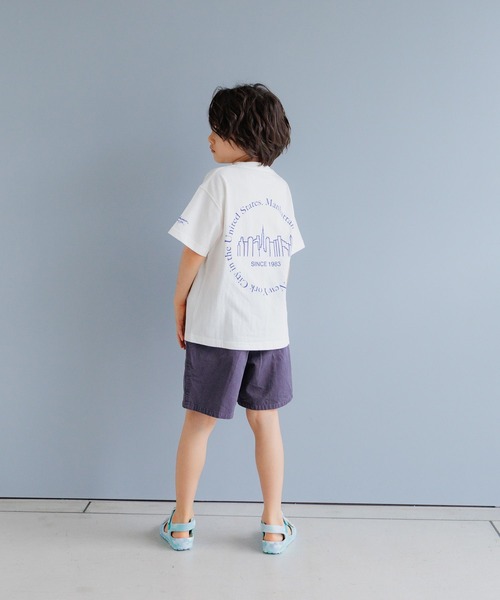 Manhattan Portage(マンハッタンポーテージ)の「【Manhattan Portage(マンハッタンポーテージ)】別注スカイラインロゴT(KIDS)(Tシャツ/カットソー・キッズ・オフホワイト/ブラック/オレンジ・110cm/130cm/150cm)」の8枚目の写真