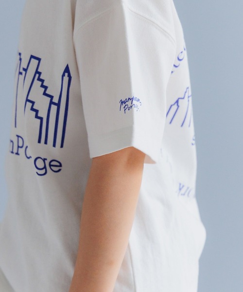 Manhattan Portage(マンハッタンポーテージ)の「【Manhattan Portage(マンハッタンポーテージ)】別注スカイラインロゴT(KIDS)(Tシャツ/カットソー・キッズ・オフホワイト/ブラック/オレンジ・110cm/130cm/150cm)」の14枚目の写真