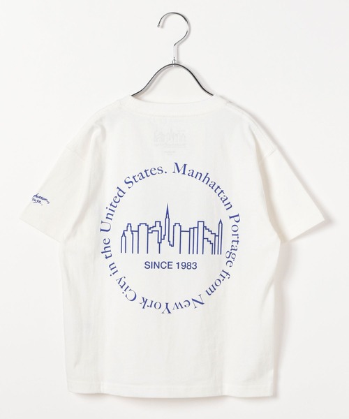 tシャツ 「MANHATTAN PORTAGE/マンハッタンポーテージ」 スカイラインロゴ ショートスリーブポケットTシャツ レディース メンズ Manhattan Portage (マンハッタンポーテージ) ショートスリーブ