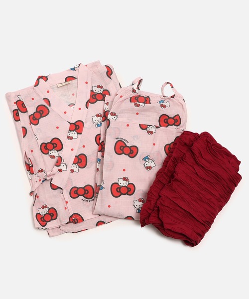 セール】〈サンリオ〉ハローキティ/2way セパレート浴衣 兵児帯セット