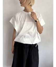 Day and Grade | フレンチスリーブドライタッチコットントップス(Tシャツ/カットソー)