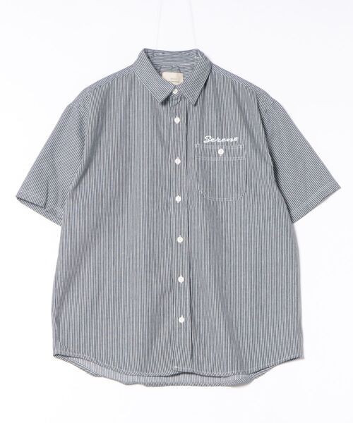 CORISCO(コリスコ)の「ヒッコリーワンポイント刺繍半袖シャツ(M1)(シャツ/ブラウス・メンズ・その他2/その他1・X-LARGE/LARGE/MEDIUM)」の9枚目の写真