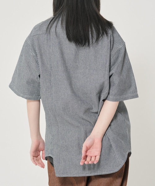 CORISCO(コリスコ)の「ヒッコリーワンポイント刺繍半袖シャツ(M1)(シャツ/ブラウス・メンズ・その他2/その他1・X-LARGE/LARGE/MEDIUM)」の8枚目の写真