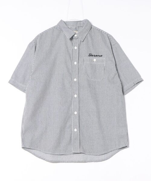 CORISCO(コリスコ)の「ヒッコリーワンポイント刺繍半袖シャツ(M1)(シャツ/ブラウス・メンズ・その他2/その他1・X-LARGE/LARGE/MEDIUM)」の6枚目の写真