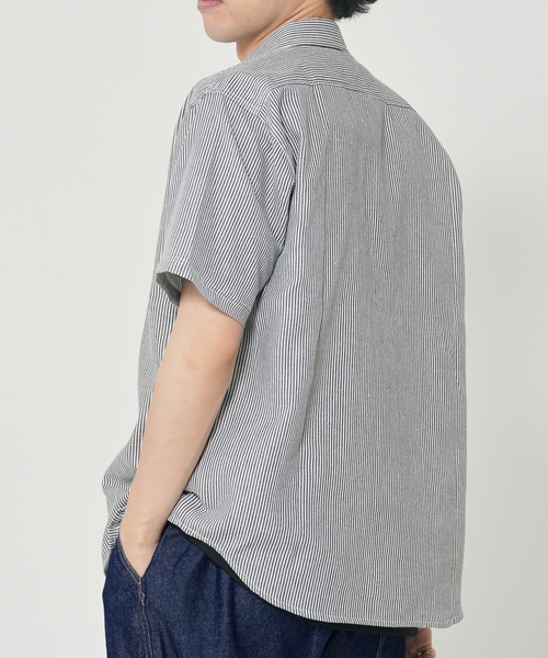 CORISCO(コリスコ)の「ヒッコリーワンポイント刺繍半袖シャツ(M1)(シャツ/ブラウス・メンズ・その他2/その他1・X-LARGE/LARGE/MEDIUM)」の5枚目の写真