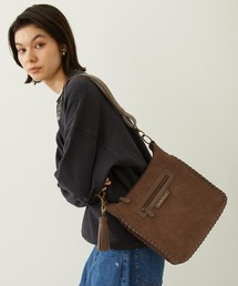 [ミルクフェド][MILKFED]ロゴベーシック ショルダーバッグ ブラウン セール】LOGO BASIC SHOULDER BAG（ショルダーバッグ）｜MILKFED