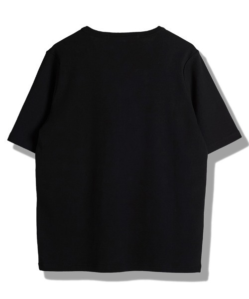 NO ID.(ノーアイディ)の「mt9799-フライスヘンリーV-N-T VネックTシャツ(Tシャツ/カットソー・メンズ・ブラック/グレー/ホワイト・2/1)」の9枚目の写真