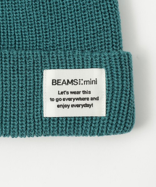 BEAMS mini（ビームスミニ）の「カラー リブ ワッチ キャップ 2025FW（キャップ・キッズ・イエロー系その他4/オフホワイト/ブルー系その他2・ONE SIZE）」の7枚目の写真