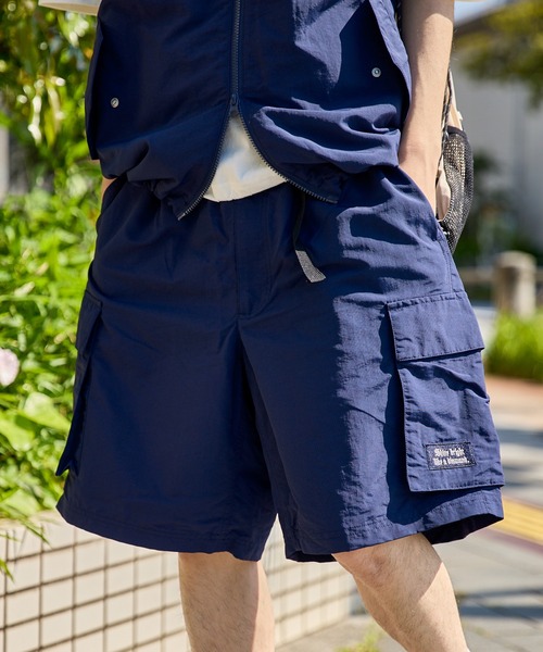 kutir（クティール）の「NYLON CARGO SHORTS／ナイロンカーゴショートパンツ（カーゴパンツ・メンズ・チャコールグレー/ライトグレー/グレイッシュベージュ/ブラック/ネイビー・SMALL/MEDIUM/LARGE）」の5枚目の写真