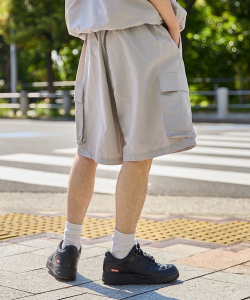 kutir（クティール）の「NYLON CARGO SHORTS／ナイロンカーゴショートパンツ（カーゴパンツ・メンズ・チャコールグレー/ライトグレー/グレイッシュベージュ/ブラック/ネイビー・SMALL/MEDIUM/LARGE）」の17枚目の写真