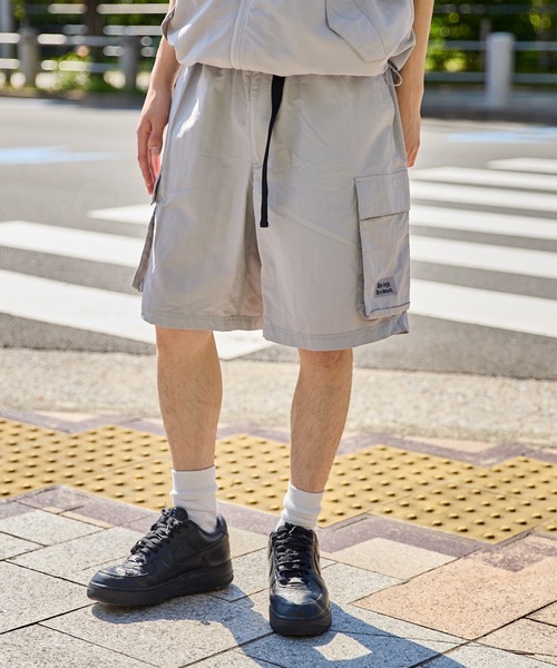 kutir（クティール）の「NYLON CARGO SHORTS／ナイロンカーゴショートパンツ（カーゴパンツ・メンズ・チャコールグレー/ライトグレー/グレイッシュベージュ/ブラック/ネイビー・SMALL/MEDIUM/LARGE）」の19枚目の写真