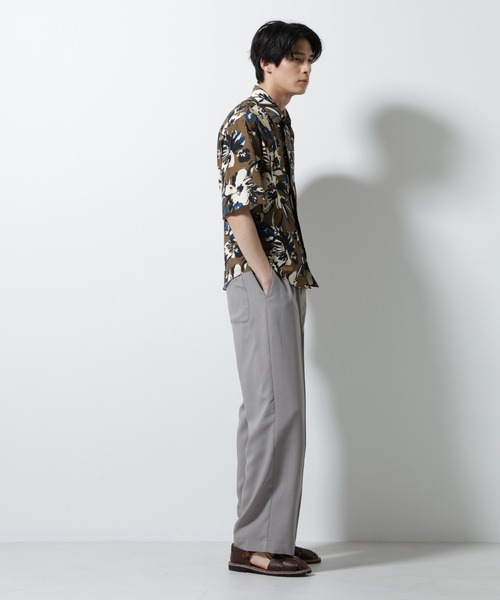 NANO universe(ナノユニバース)の「総柄プリントシャツ(シャツ/ブラウス・メンズ・ブラウン/グリーン・M/L)」の22枚目の写真