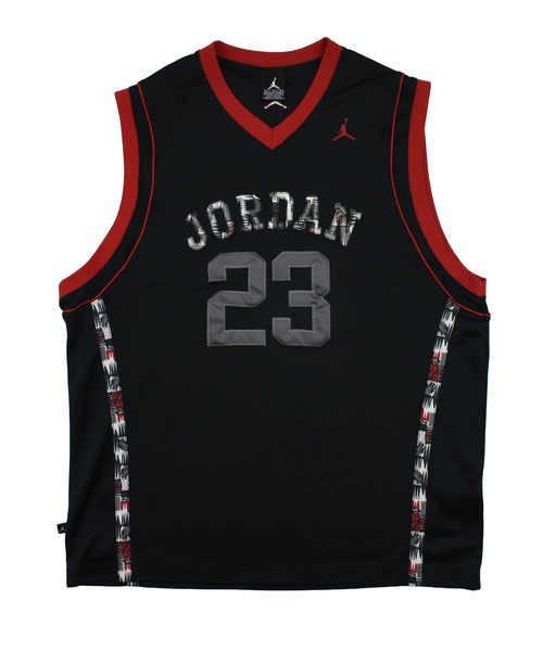 AIR JORDAN(エアジョーダン)の「【USED】AIR JORDAN “#23 JORDAN” ゲームシャツ(タンクトップ・メンズ・ブラック・X-LARGE)」の1枚目の写真