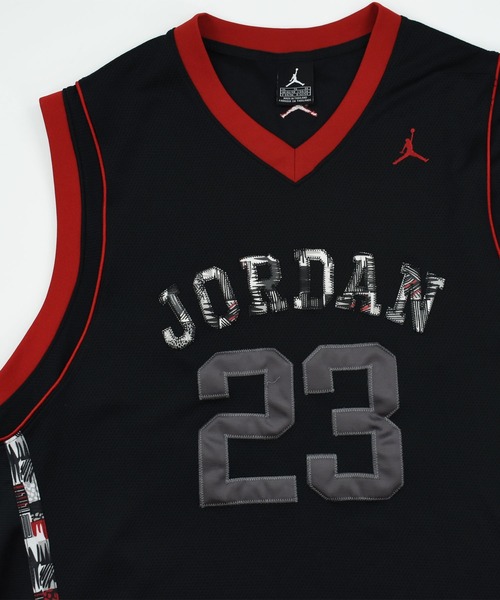 AIR JORDAN(エアジョーダン)の「【USED】AIR JORDAN “#23 JORDAN” ゲームシャツ(タンクトップ・メンズ・ブラック・X-LARGE)」の2枚目の写真