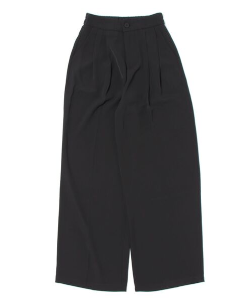 BANICO(バニコ)の「ハイウエストタックストレートパンツ(スラックス・レディース・ブラック/ホワイト・LARGE/MEDIUM/SMALL)」の11枚目の写真