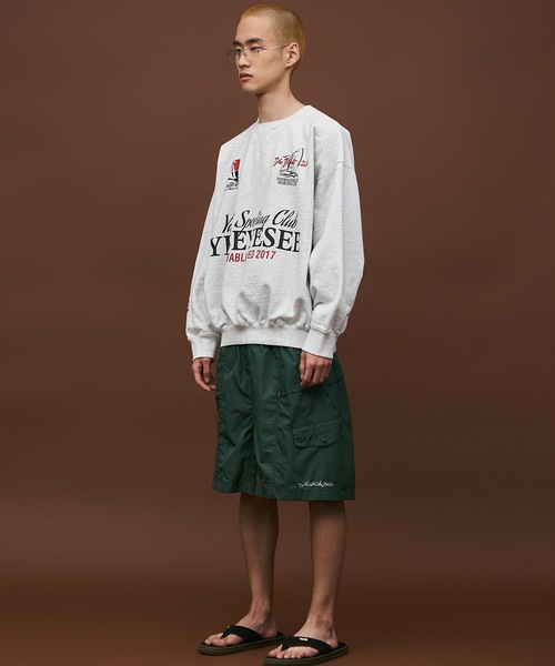YESEYESEE（イエスアイシー）の「yeseyesee/イエスアイシー Paneled Comfort Shorts ナイロンショーツ（カーゴパンツ・メンズ・ネイビー/グリーン/ブラック・M/L/XL）」の9枚目の写真