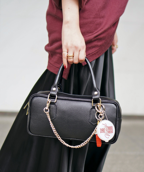 AULENTTI（オウレンティ）の「【AULENTTI/オウレンティ】別注トップハンドルバッグ（ハンドバッグ・レディース・ブラック/キャメル・FREE）」の6枚目の写真