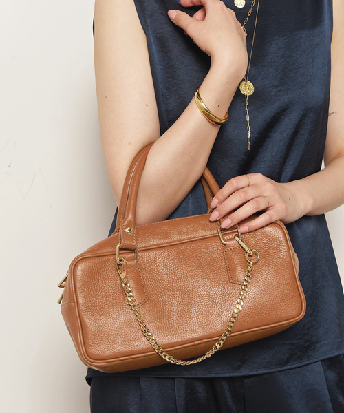 AULENTTI（オウレンティ）の「【AULENTTI/オウレンティ】別注トップハンドルバッグ（ハンドバッグ・レディース・ブラック/キャメル・FREE）」の10枚目の写真