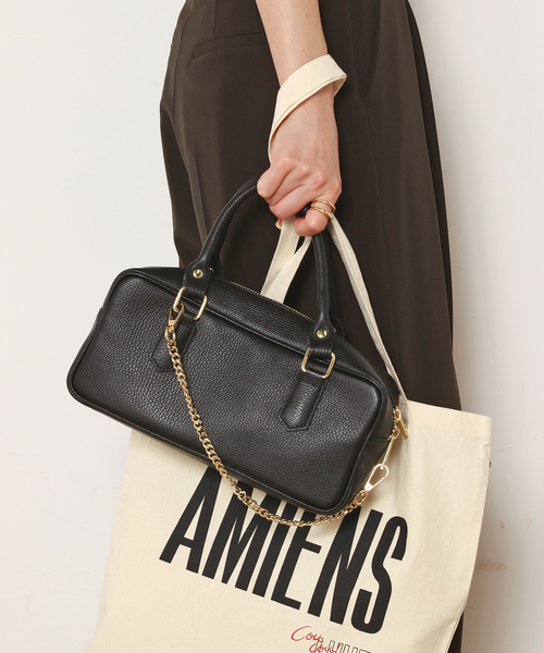 AULENTTI（オウレンティ）の「【AULENTTI/オウレンティ】別注トップハンドルバッグ（ハンドバッグ・レディース・ブラック/キャメル・FREE）」の12枚目の写真