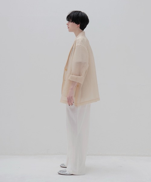 DRESSLAVE（ドレスレイブ）の「wrinkles organza big jacket(リンクルオーガンジービッグジャケット)（テーラードジャケット・レディース・ブラック/ベージュ・38）」の9枚目の写真